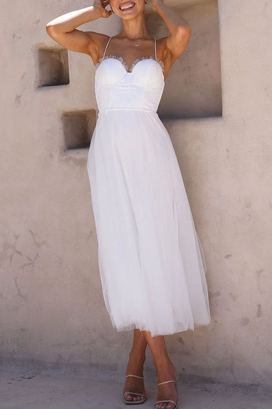 EB - Modernes prinses chiffon Kleid