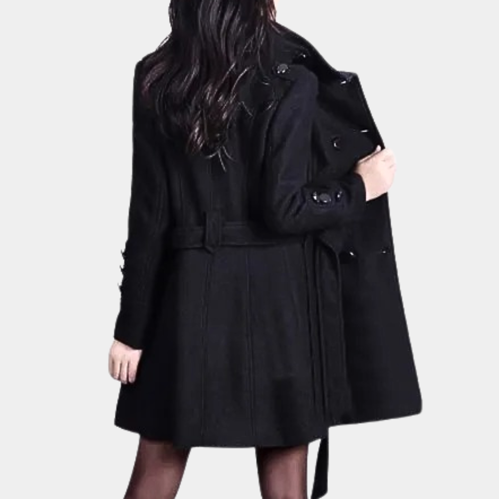 EB | Eleganter Wintergürtel-Mantel für Damen