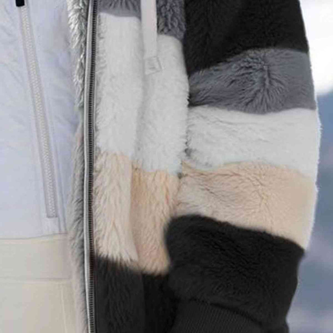 EB | Color Block Zip-Up Kapuzenjacke