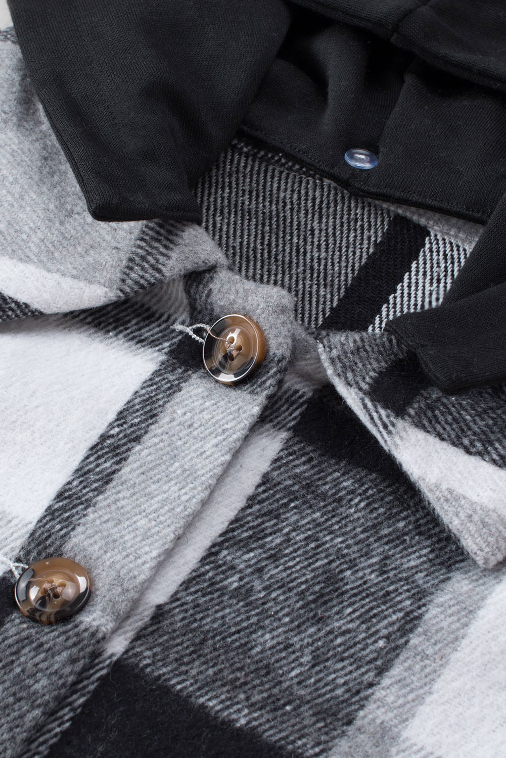 EB | Gitterhemdenjacke mit Kapuze Polyester Lässig und Trendy