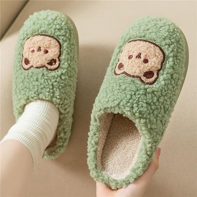 EB | Bequeme Damen Hausschuhe mit Tiermuster