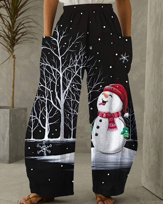 EB | Weihnachtsdruck Freizeit Hose