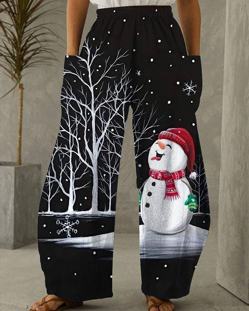EB | Weihnachtsdruck Freizeit Hose