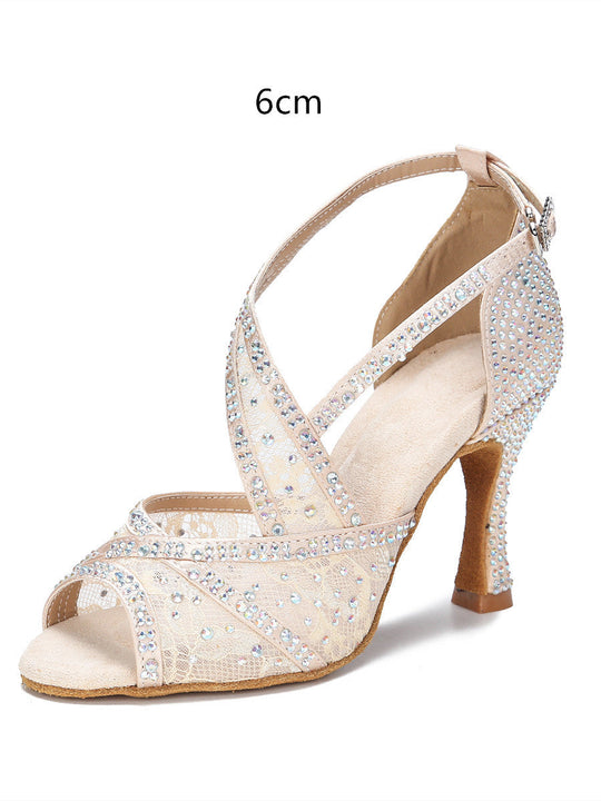 EB | mit Diamanten Besetzte Lateinische Tanzschuhe Frauen Erwachsene