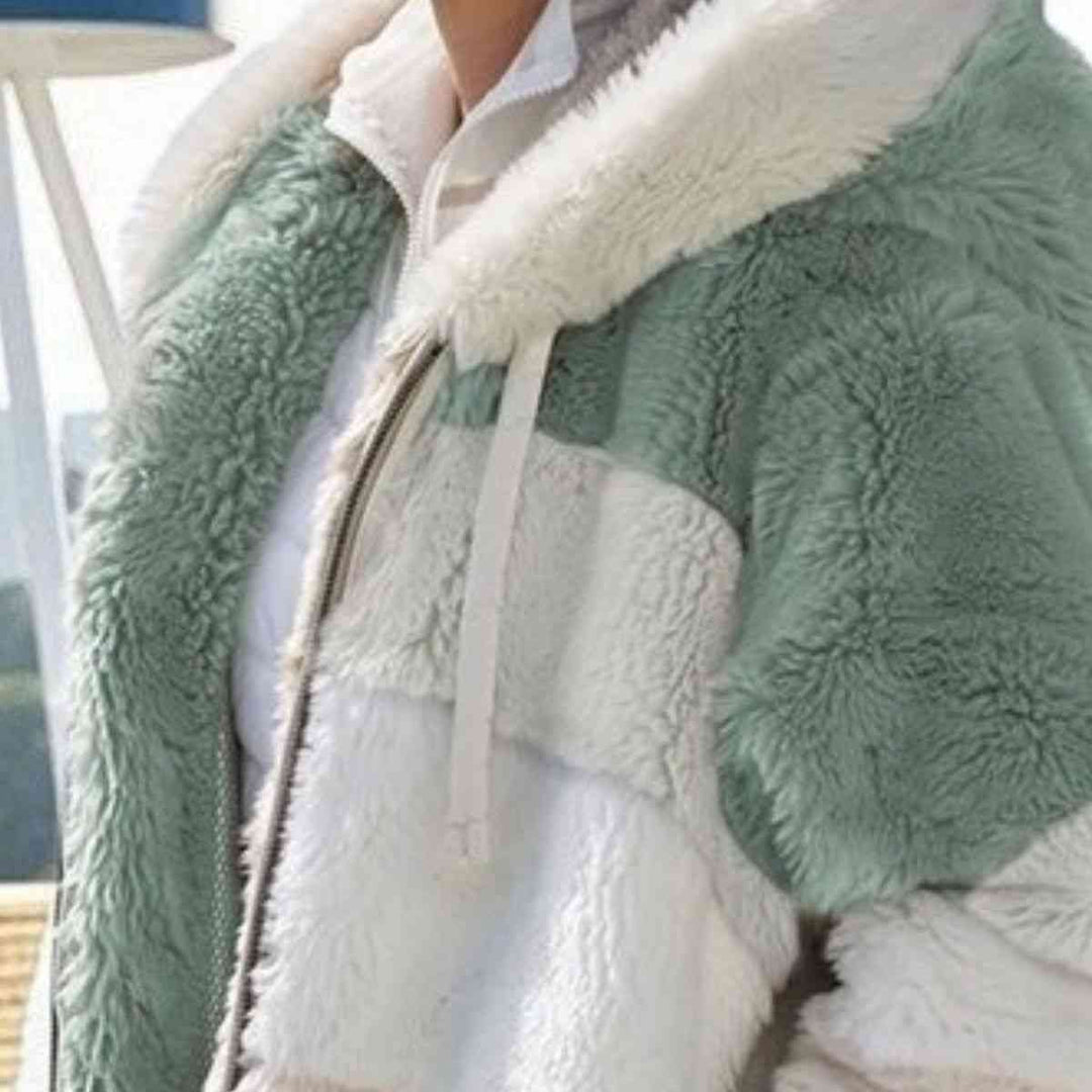 EB | Color Block Zip-Up Kapuzenjacke