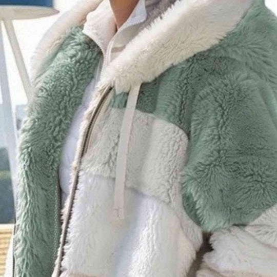 EB | Color Block Zip-Up Kapuzenjacke