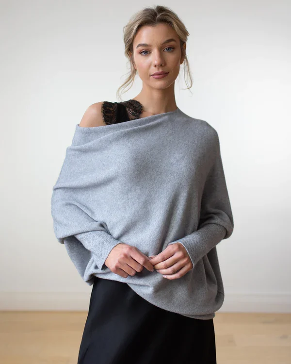 EB | Asymmetrisch Drapierter Pullover