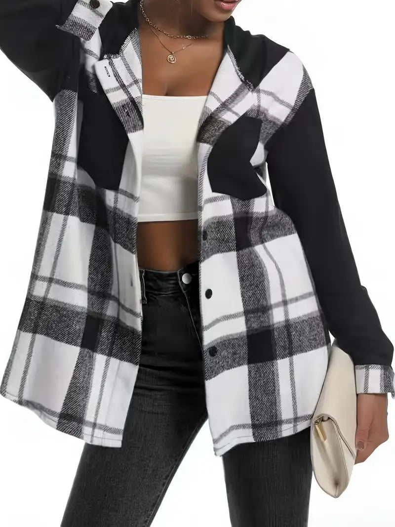 EB | Karierte Jacke mit Kapuze