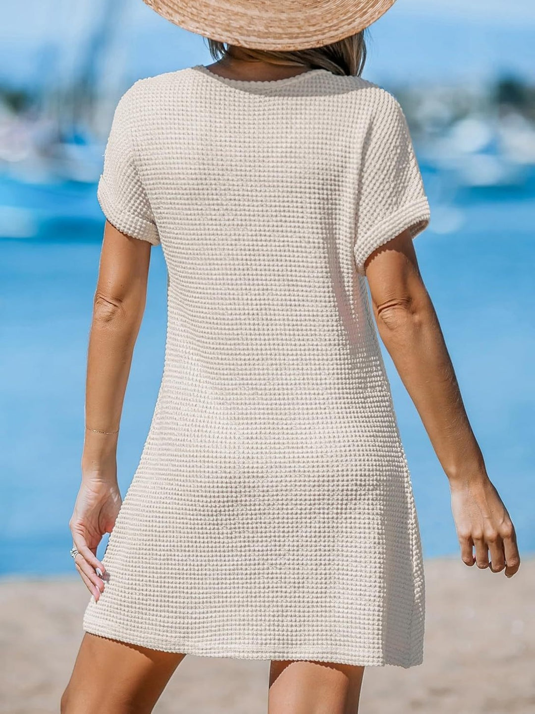 EB | Blusenkleid mit V-Ausschnitt und Knick