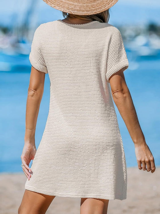 EB | Blusenkleid mit V-Ausschnitt und Knick