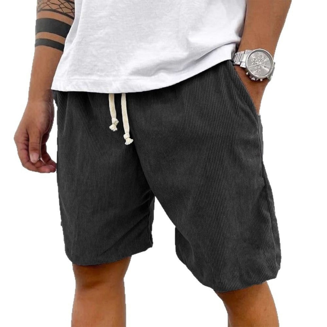 EB | Herren Casual Kordelzug Cord Shorts