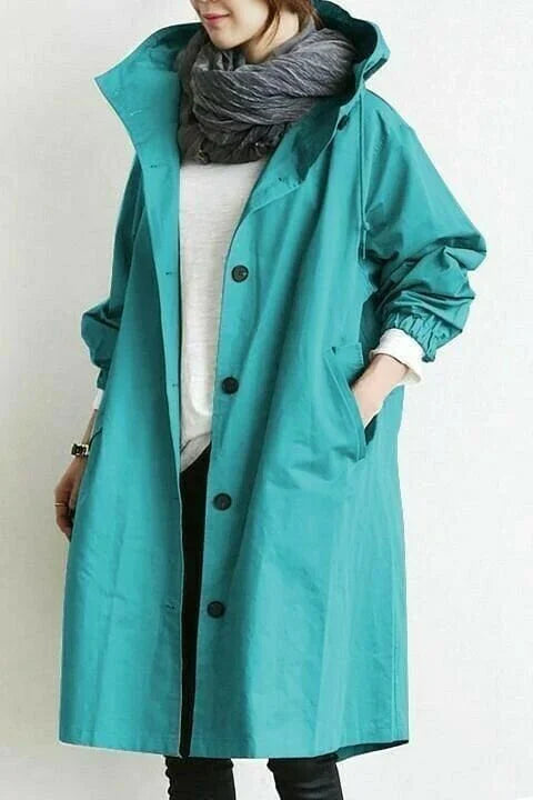 EB | Übergroße Kapuzen Windbreaker Regenjacke