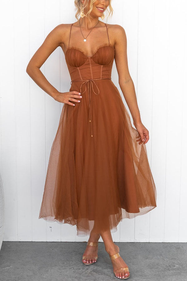 EB - Modernes prinses chiffon Kleid