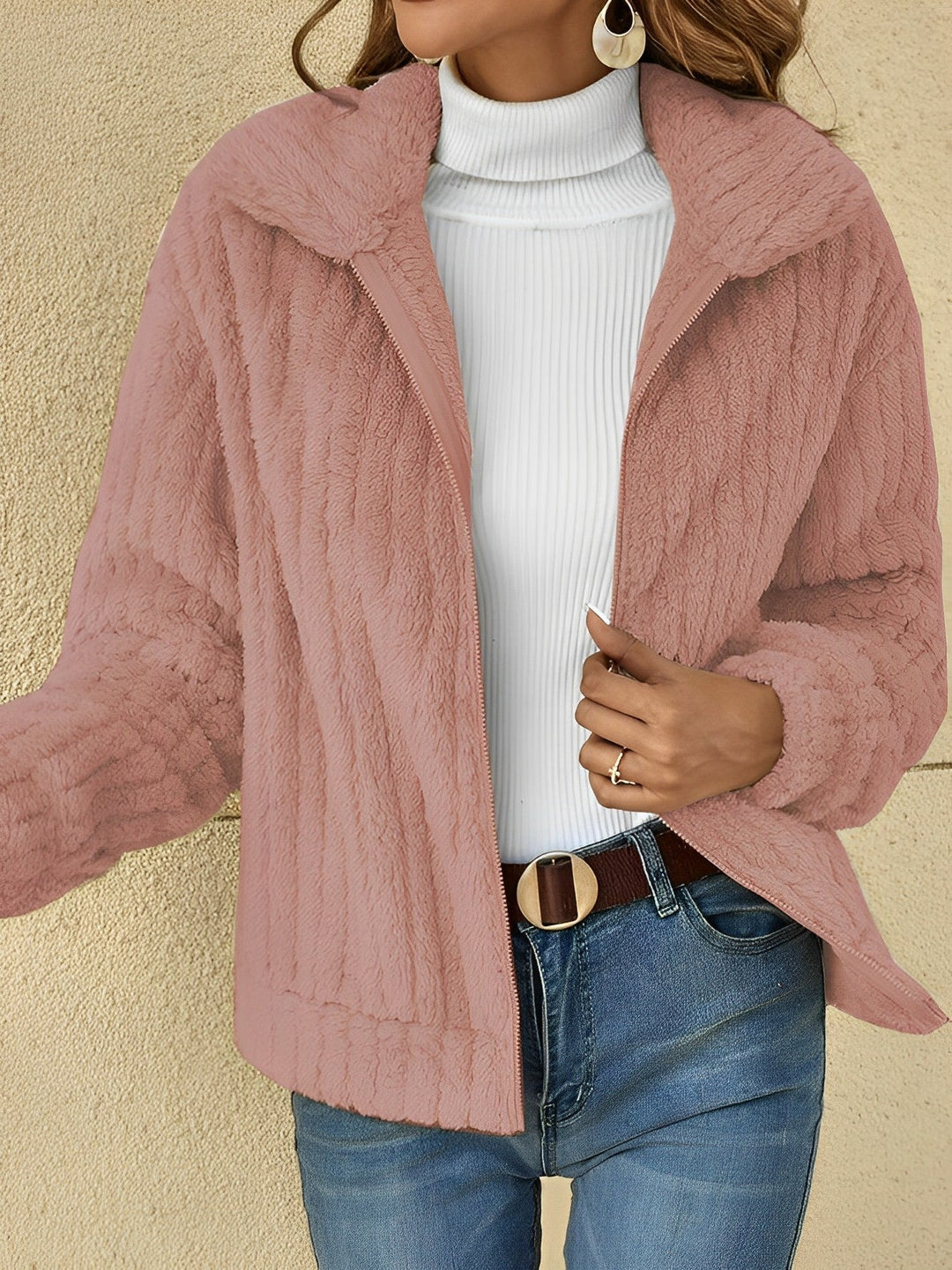 EB | Kuscheliger Damen-Teddy-Mantel Lässig