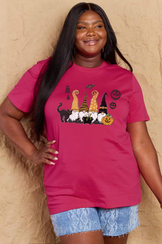 Heidi-Mode | Simply Love Große Halloween-Themen Grafik Baumwoll-T-Shirt