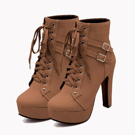 EB | Schnürstiefel mit Gürtelschnalle
