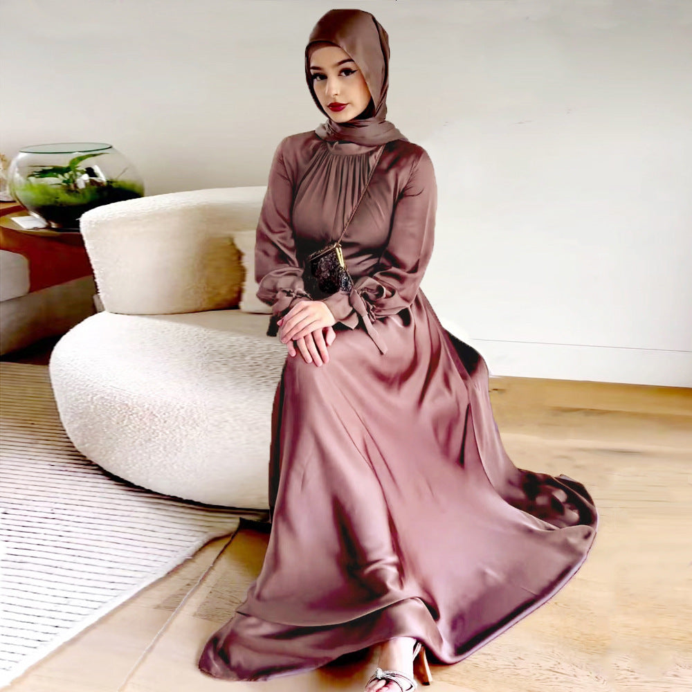 EB | Elegant Satin Gebundenes Kleid