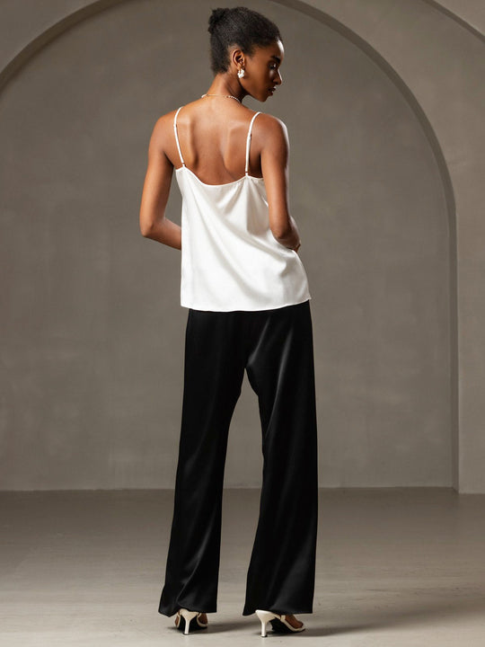 EB | Seide Entspannt Spaghettiträger Camisole Top