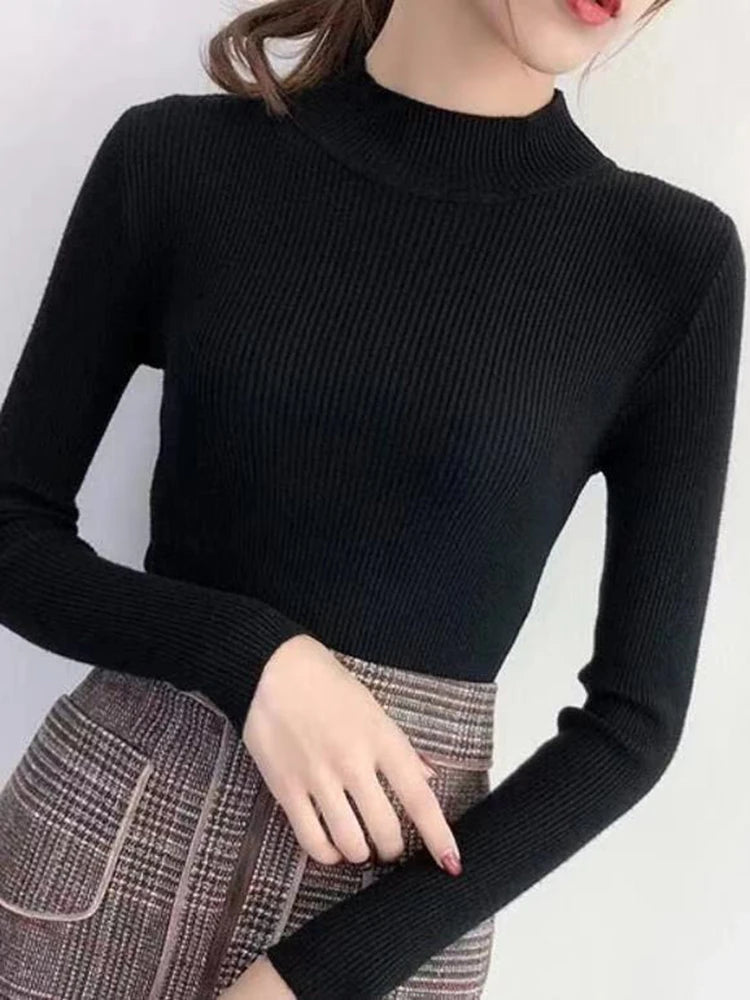 EB | gerippter Wollpullover für Damen