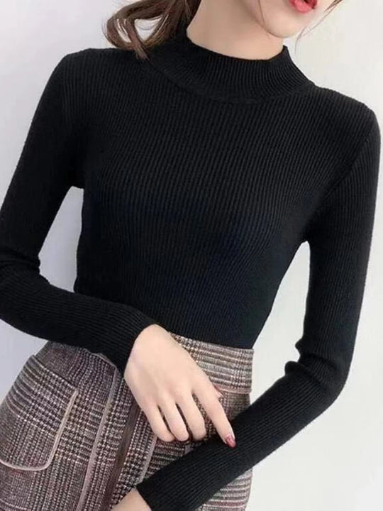 EB | Gemütlicher Gerippter Wollpullover für Damen