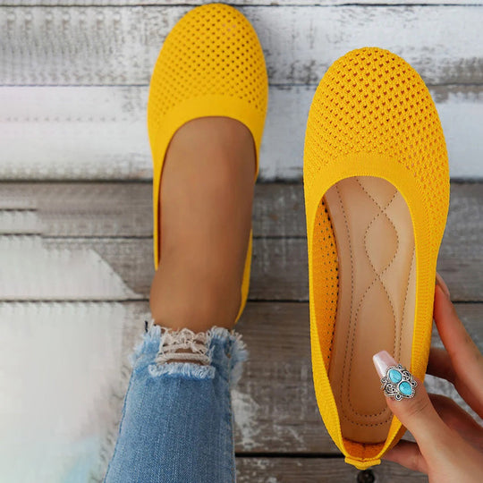 Lässige Atmungsaktive Flache Schuhe EB