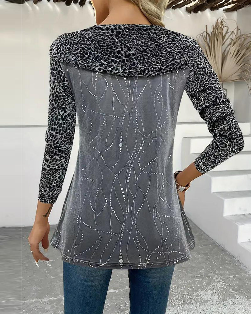 EB | Oberteil mit Leopardenmuster