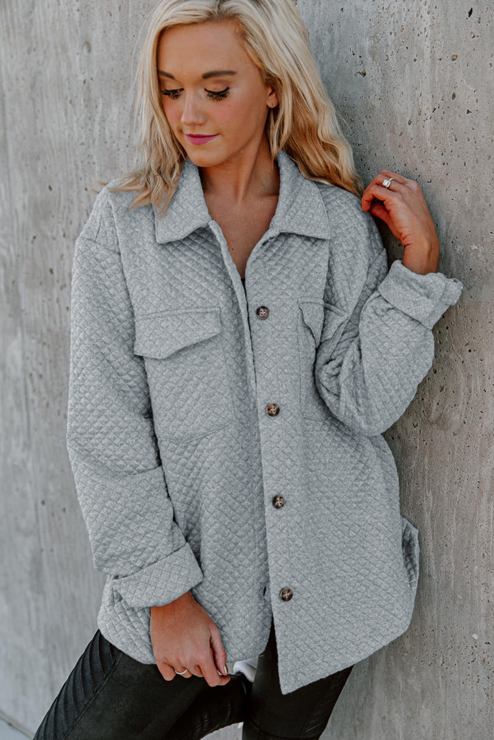 EB | Leichtgewicht Gesteppte Hemdjacke Polyester Komfort und Stil