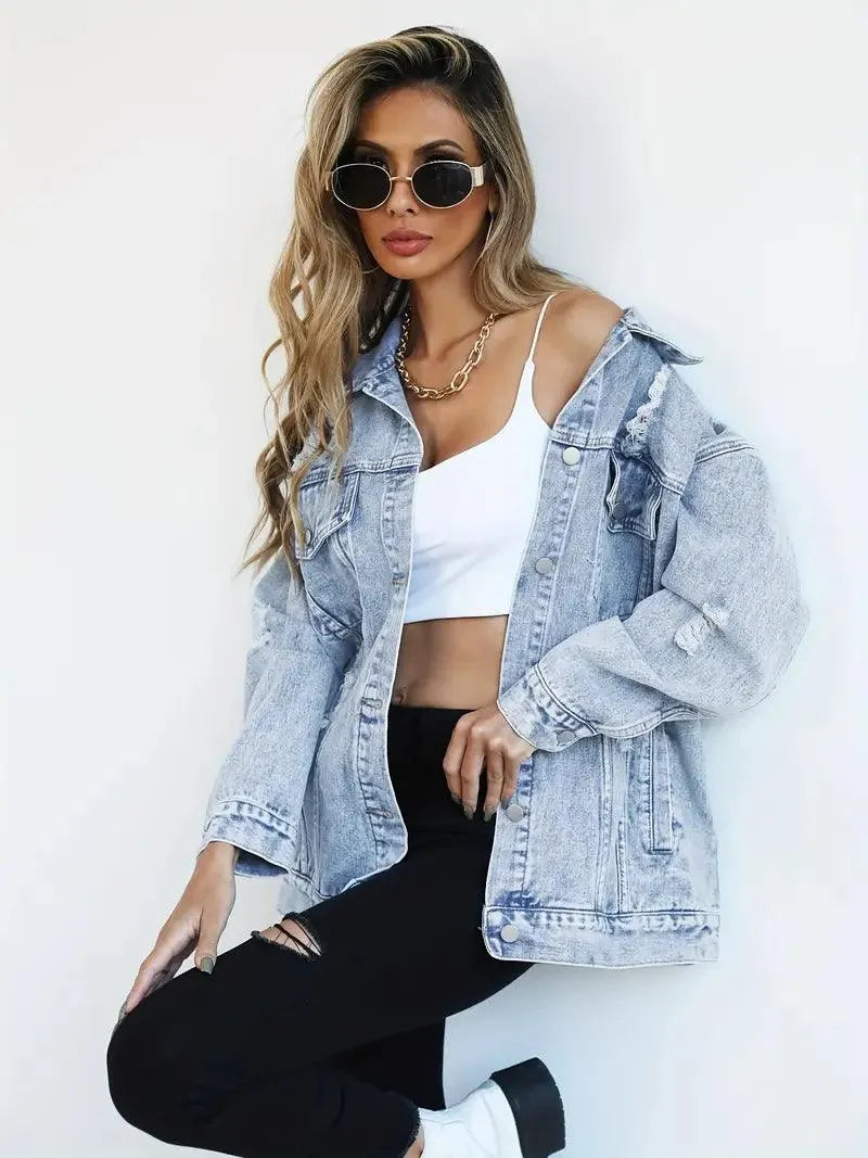 EB | Oversized Jeansjacke für Damen