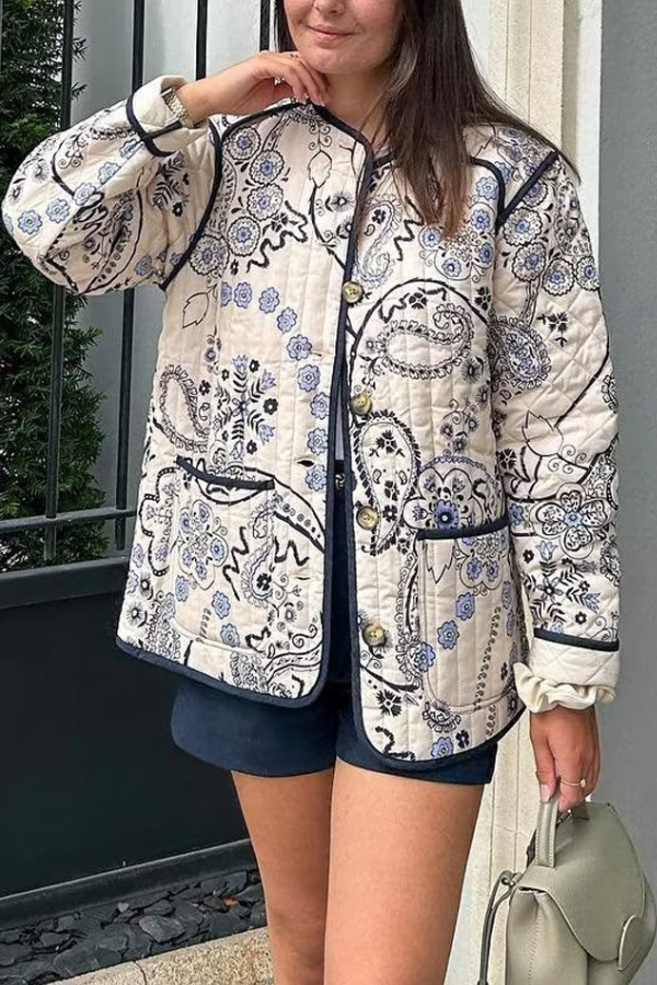 EB | Lässige gesteppte Baumwolljacke