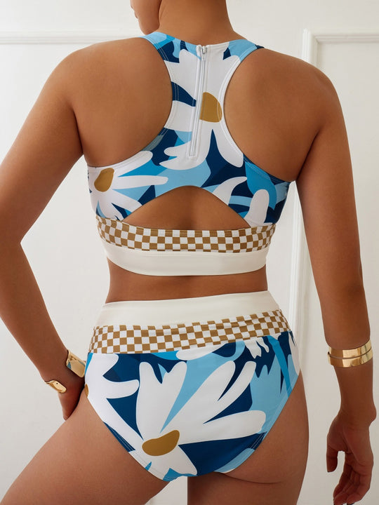 EB | Großer Bikini mit geteiltem Reißverschluss