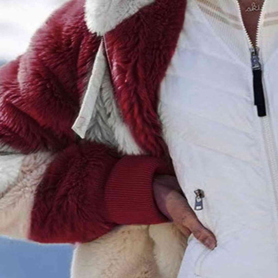 EB | Color Block Zip-Up Kapuzenjacke