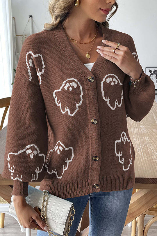 EB | Halloween-Geist-Button-Pullover