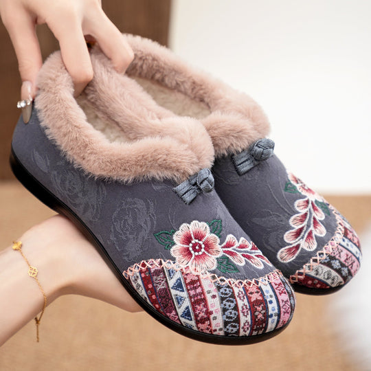 Warme Damen-Winterstiefel mit Plüschfutter EB EB