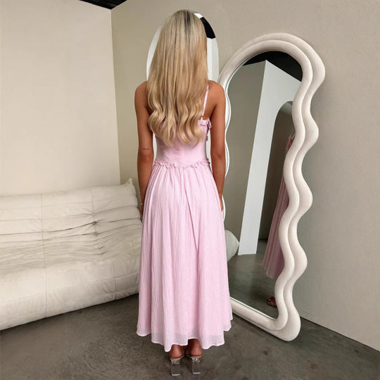 EB | Kleid mit Hosenträgern und Rüschen