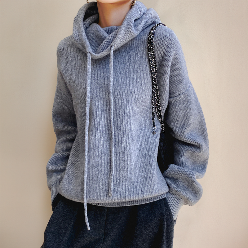 EB | Strick-Hoodie-Pullover für lässigen Komfort