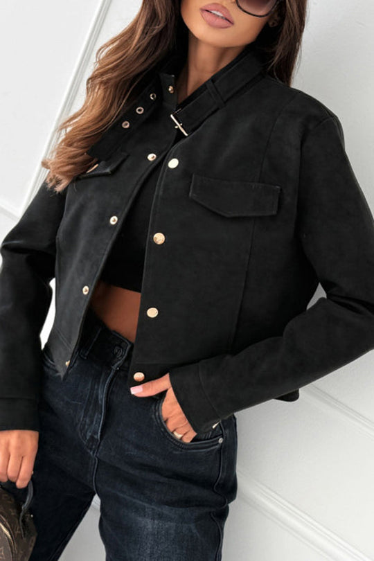 EB | langärmelige Freizeitjacke mit Knöpfen