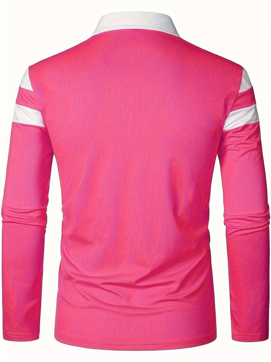 EB – langärmliges poloshirt mit reißverschluss