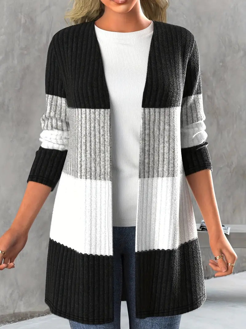 EB | Strickjacke Offen Vorne für Den Frühling und Herbst