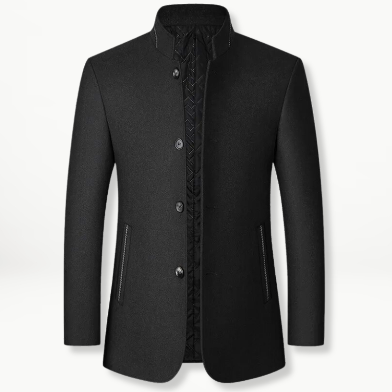 EB | Jacke mit Knöpfen Wollmischung Klassisch, Elegant