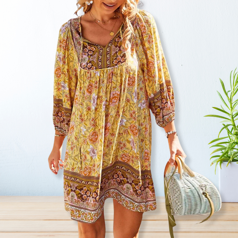 EB | Bohemian Maxikleid mit Bauchabdeckung