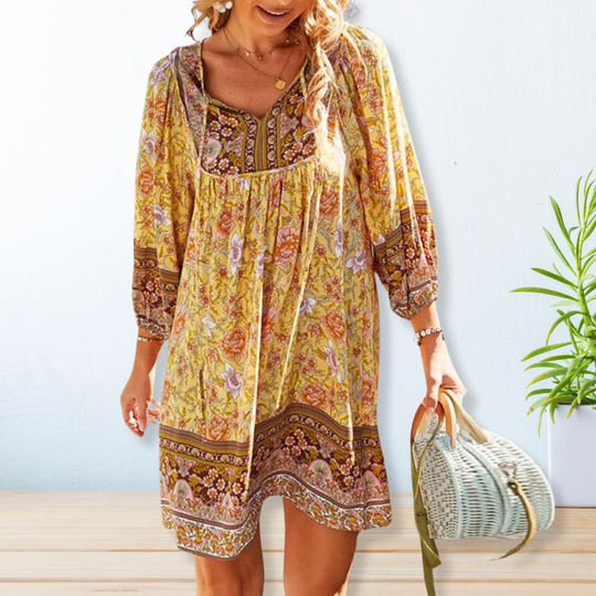 EB | Bohemian Maxikleid mit Bauchabdeckung