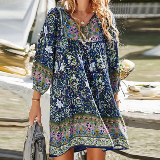 EB | Bohemian Maxikleid mit Bauchabdeckung