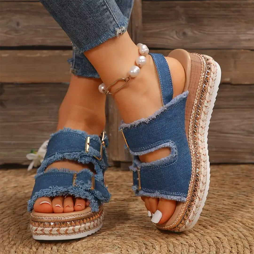 EB | Lässige Denim Wedges