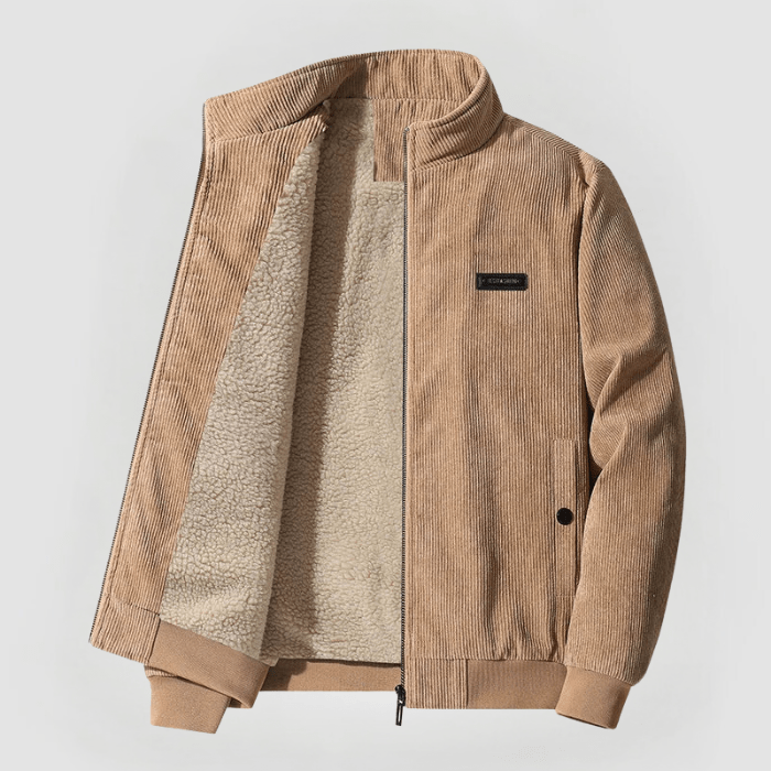 EB | Corduroy-jacke mit Teddyfutter Warm und Komfortabel Ideal für Kaltes Wetter