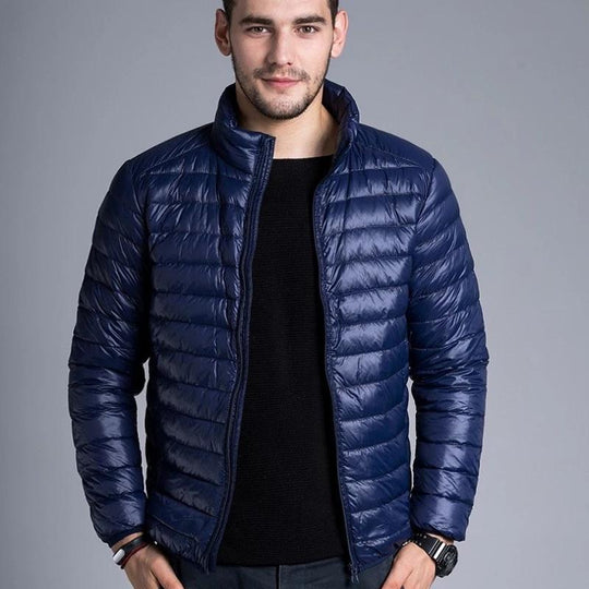 EB | Pufferjacke Winddicht und Warm Steppdesign Reguläre Passform Reißverschlussverschluss