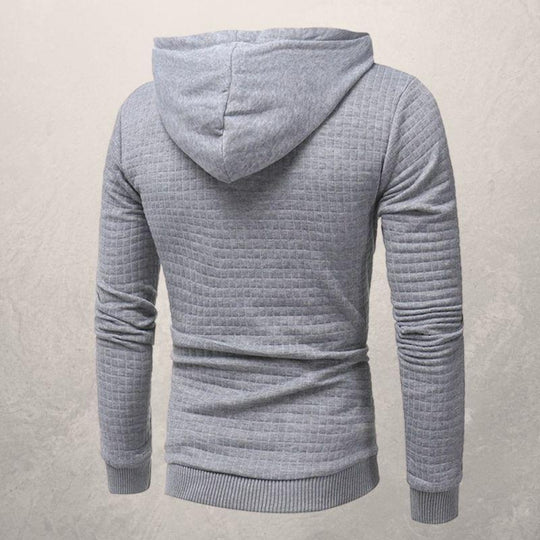 EB | Slim Fit Kapuzenpullover Korbmuster Strick Kapuzenpullover