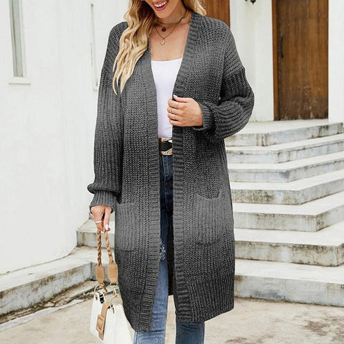 EB | Strick Strickjacke Im Farbverlauf