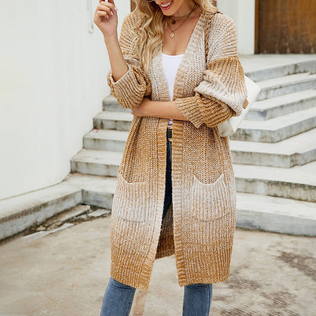 EB | Strick Strickjacke Im Farbverlauf