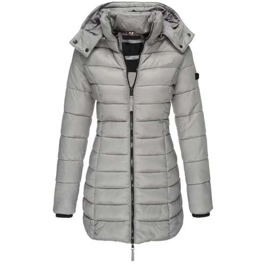 EB | Daunenjacke lang Kapuze Damen