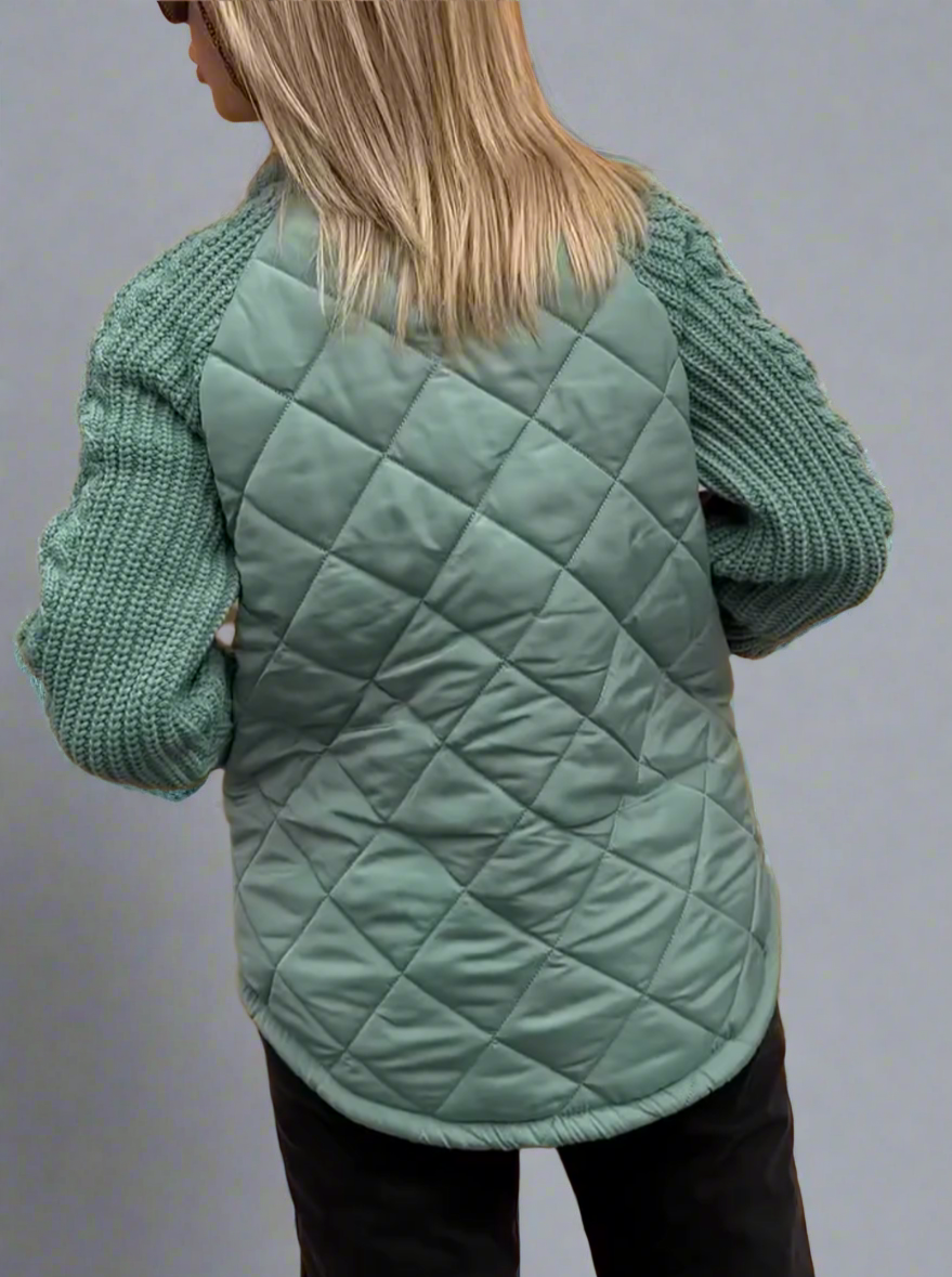 EB | Jacket mit Gestrickten Ärmeln für Den Herbst